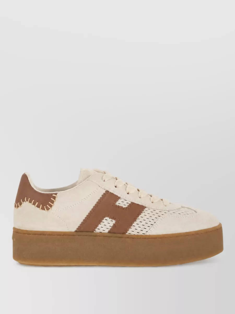 Hogan Suede Leather Lace-Up Sneakers