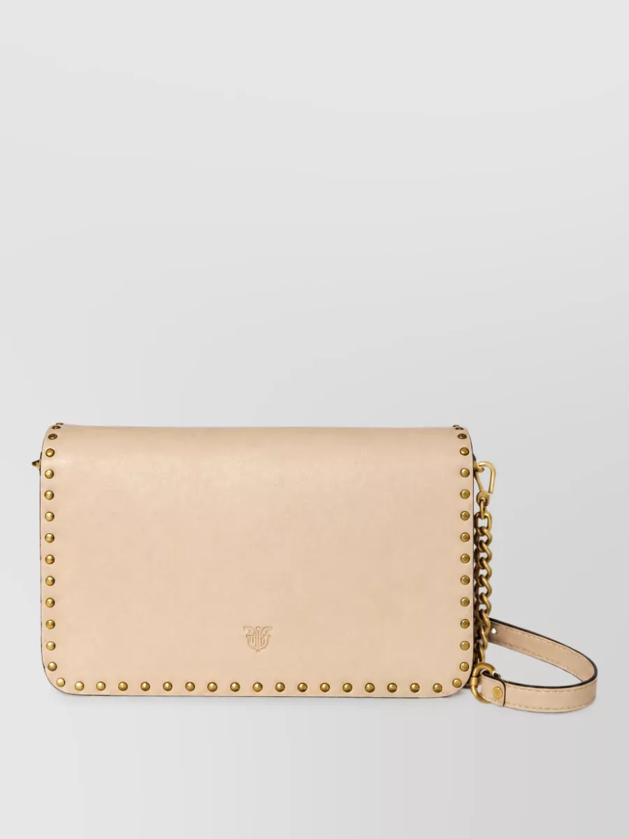 Pinko Love Bag Leather Clutch Bag