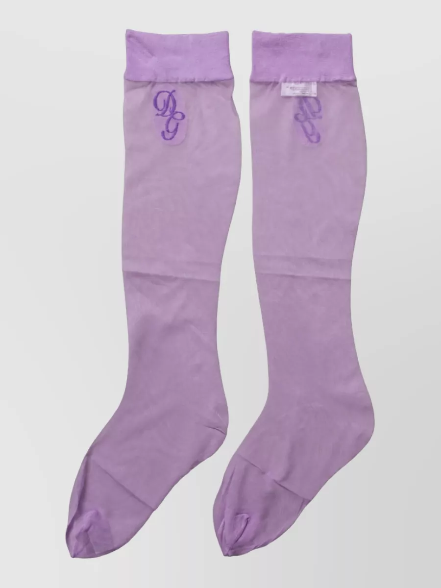 Dolce&Gabbana sheer knee-high socks