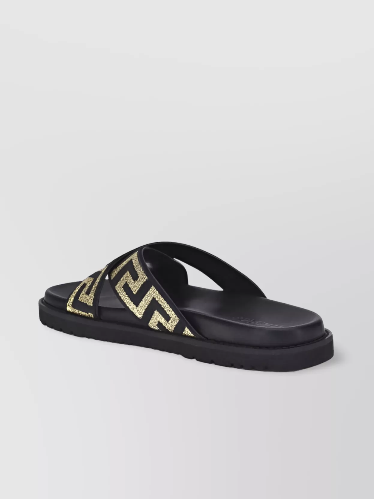 Versace Iconic Greca Motif Nappa Sandals