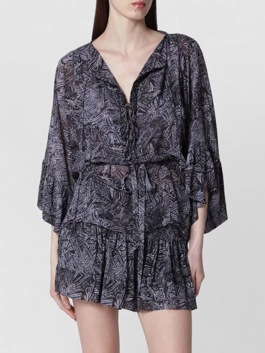 Isabel Marant Printed silk mini dress