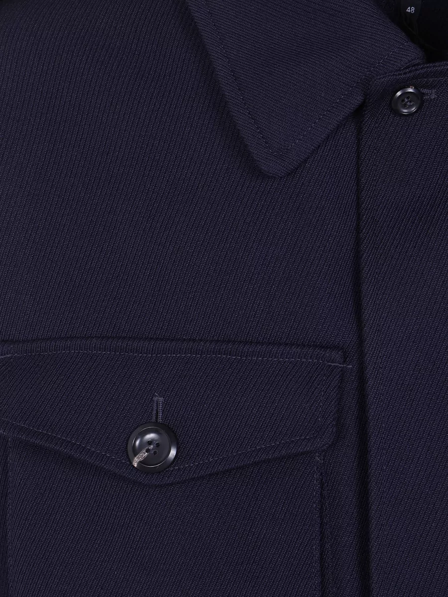 Emporio Armani Virgin Wool Single Breasted Coat