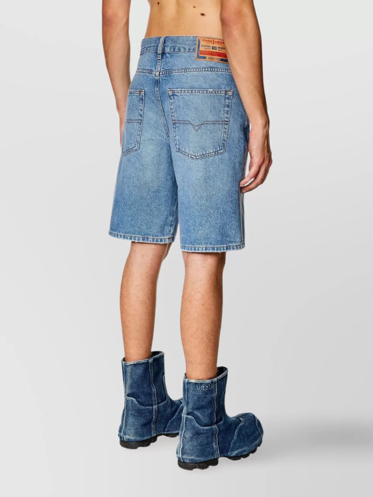 Diesel Casual Shorts With Belt Loops And Pockets