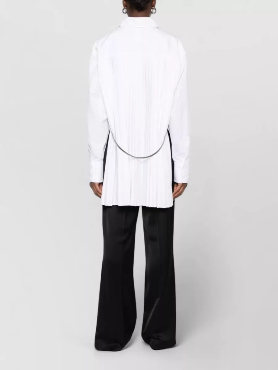 Sportmax Cotton-Blend Pleated Shirt