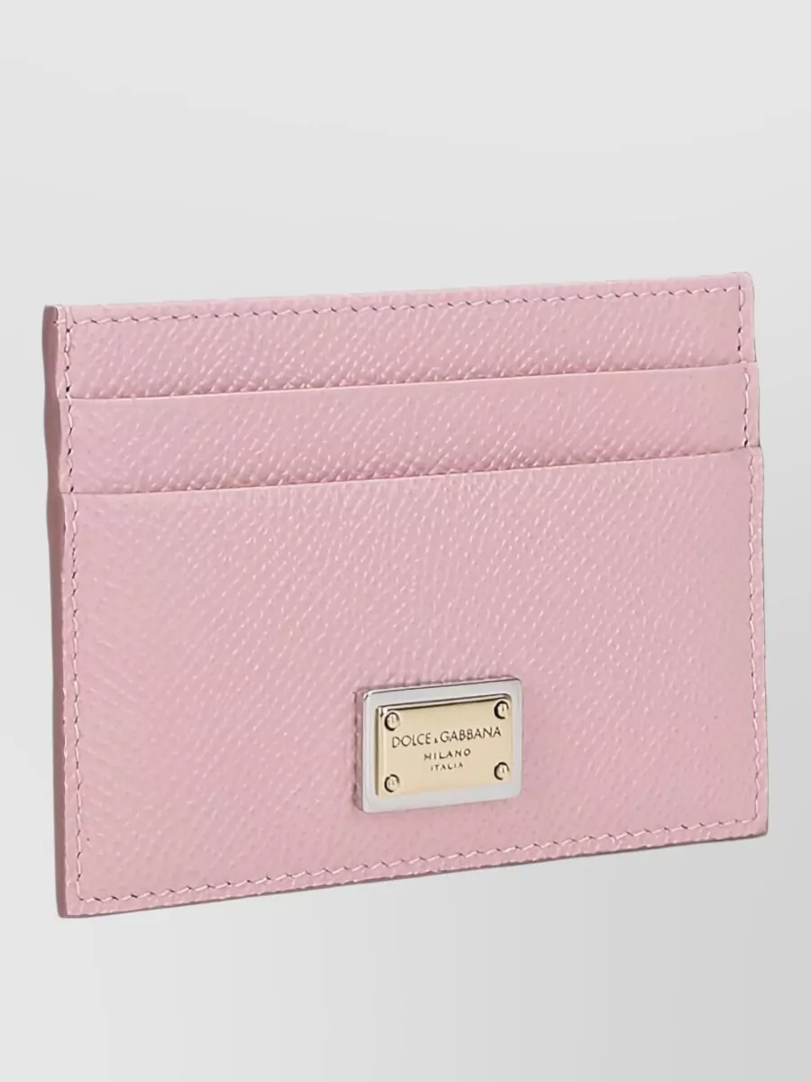 Dolce&Gabbana Dauphine Leather Credit Card Holder