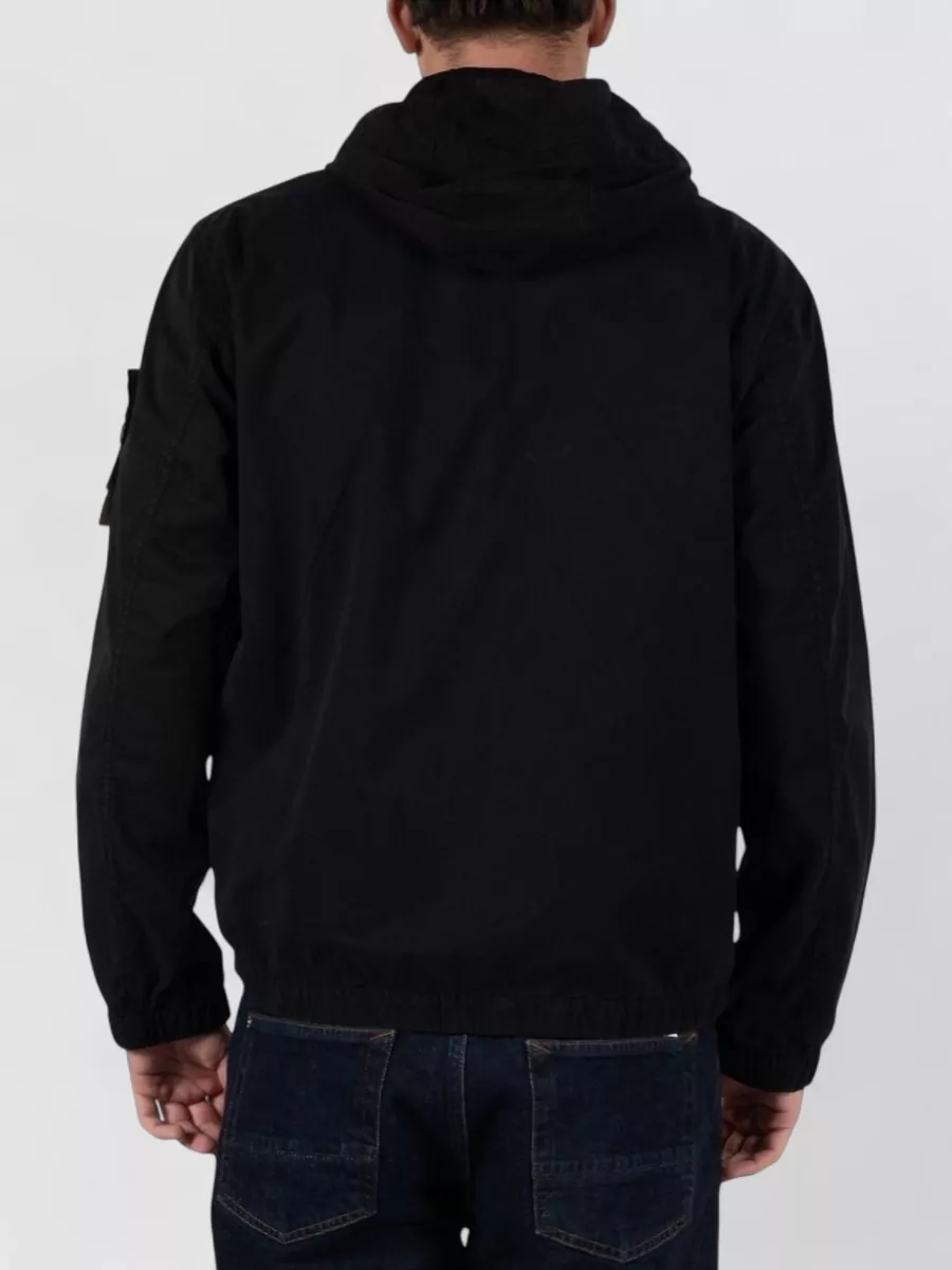 Stone Island Organic Cotton Twill Hooded Jacket