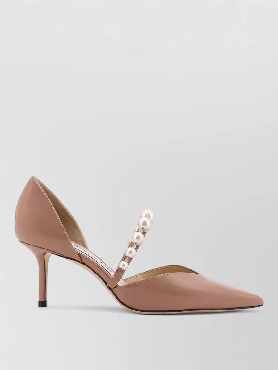 Jimmy Choo Leather Embellished Pumps