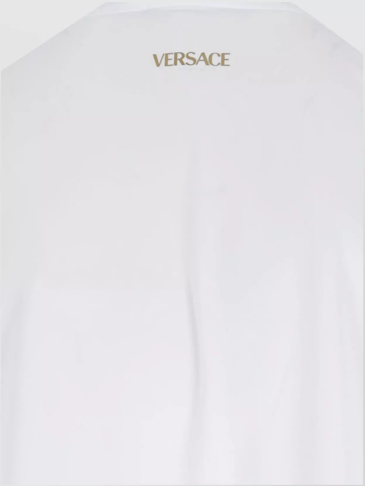 Versace Crew Neck Geometric Trim Short Sleeves