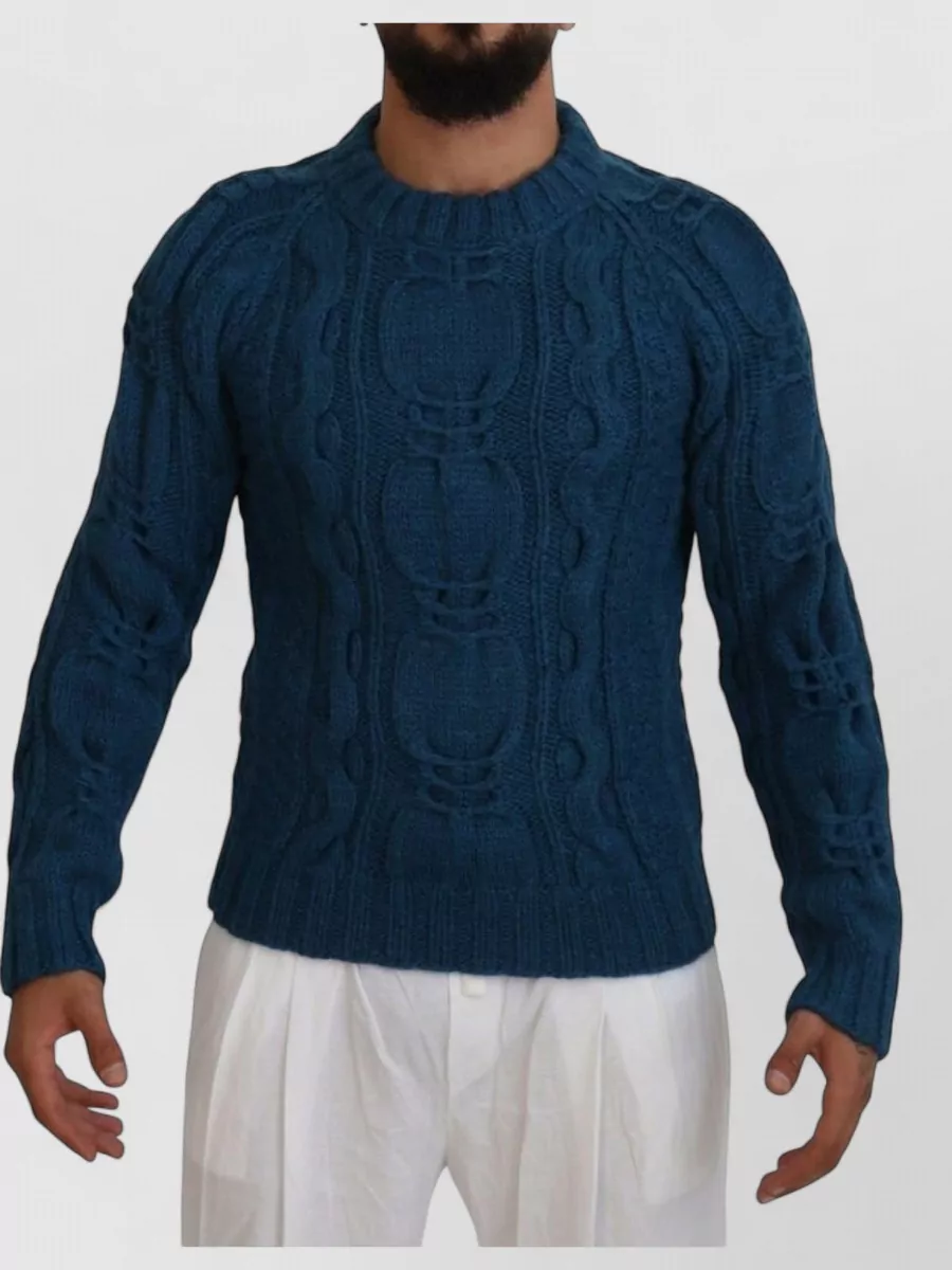 Dolce&Gabbana cable-knit wool alpaca jumper