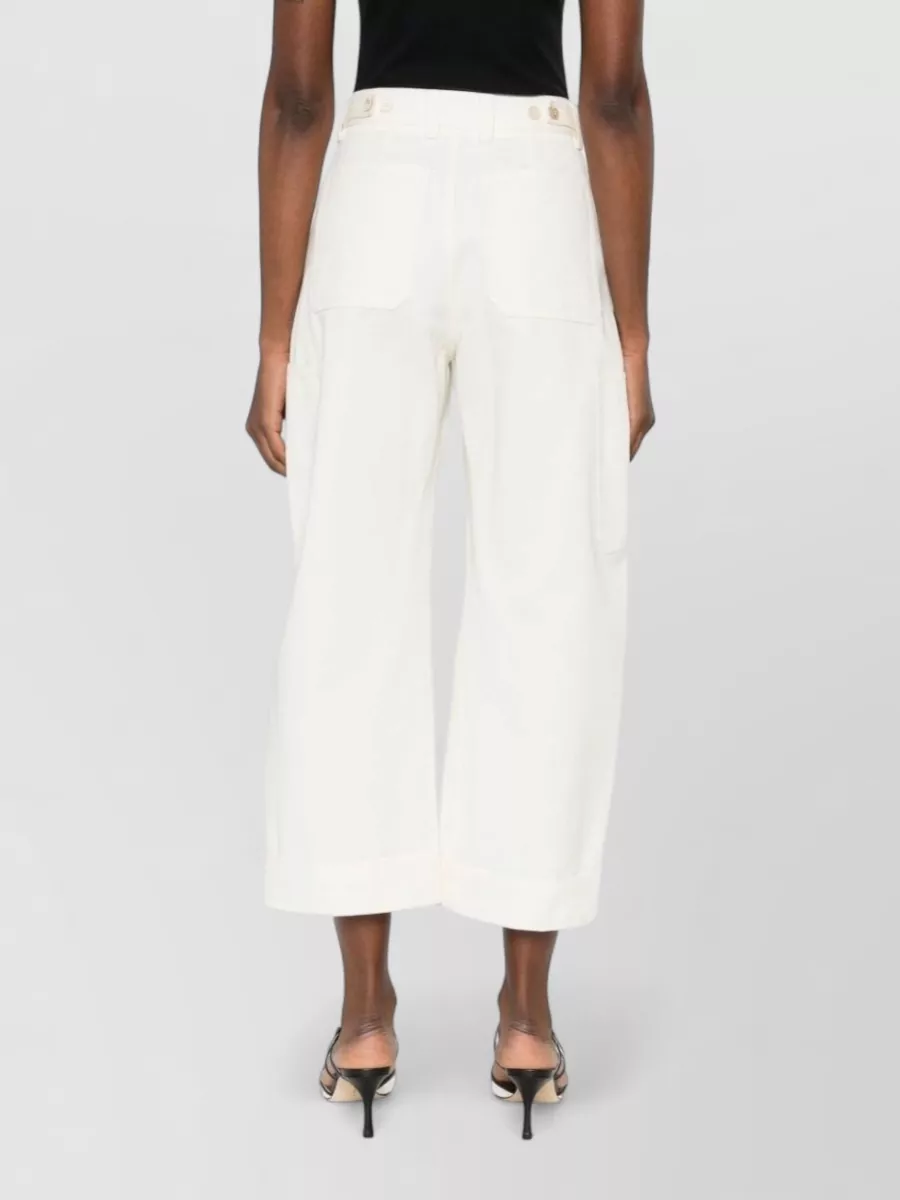 Givenchy Cropped Cargo Wide-Leg Trousers