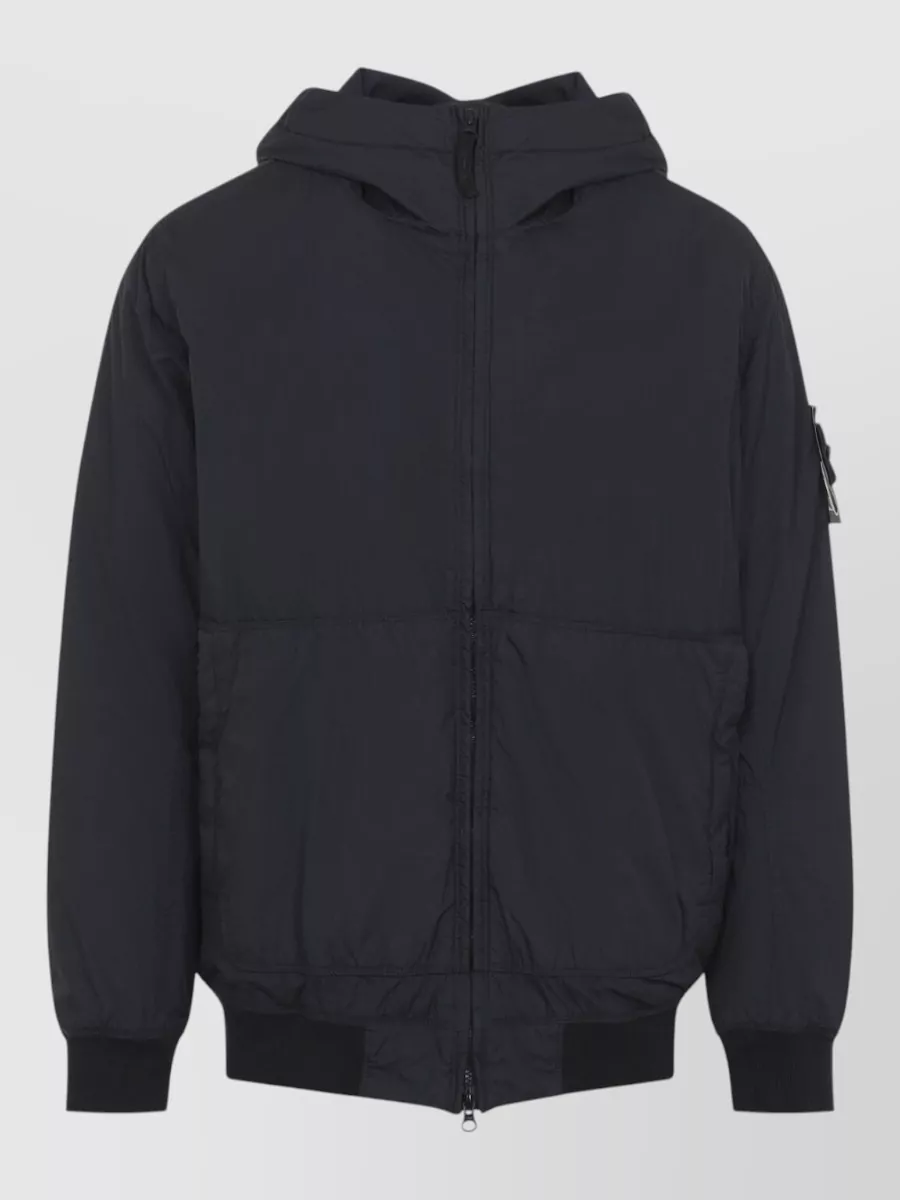 Stone Island Hooded nylon padded jacket