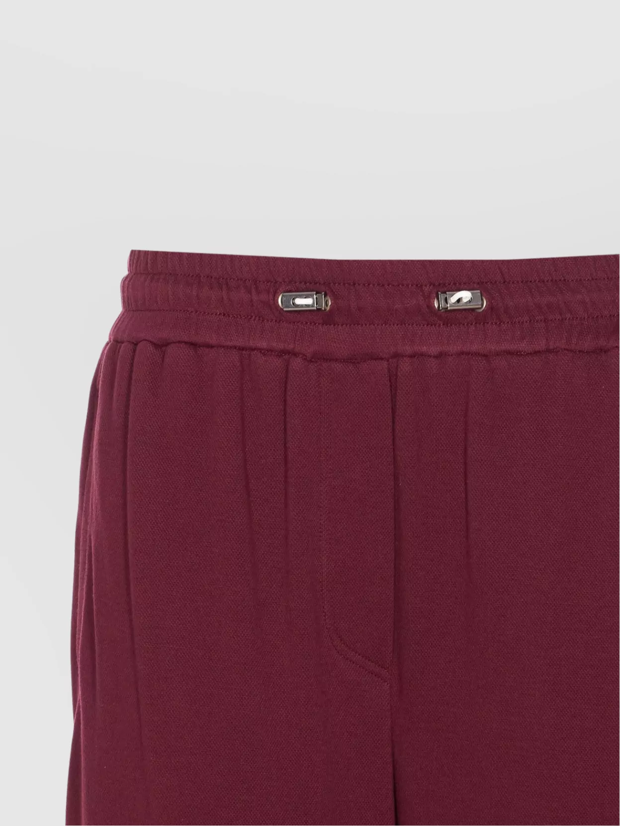Brunello Cucinelli Track Pants With Elasticized Waist And Pockets In Burgundy