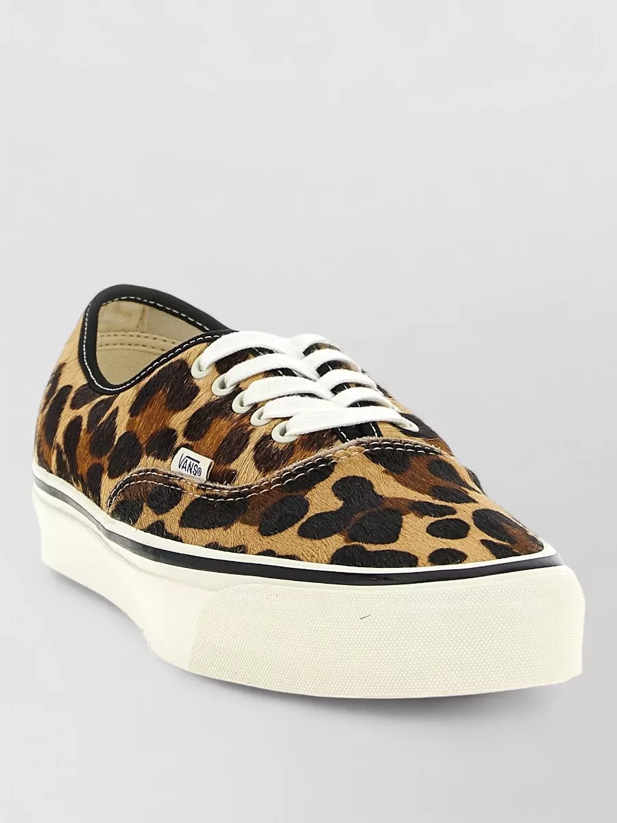 Vans Leather Animal-Print Low-Top Sneakers