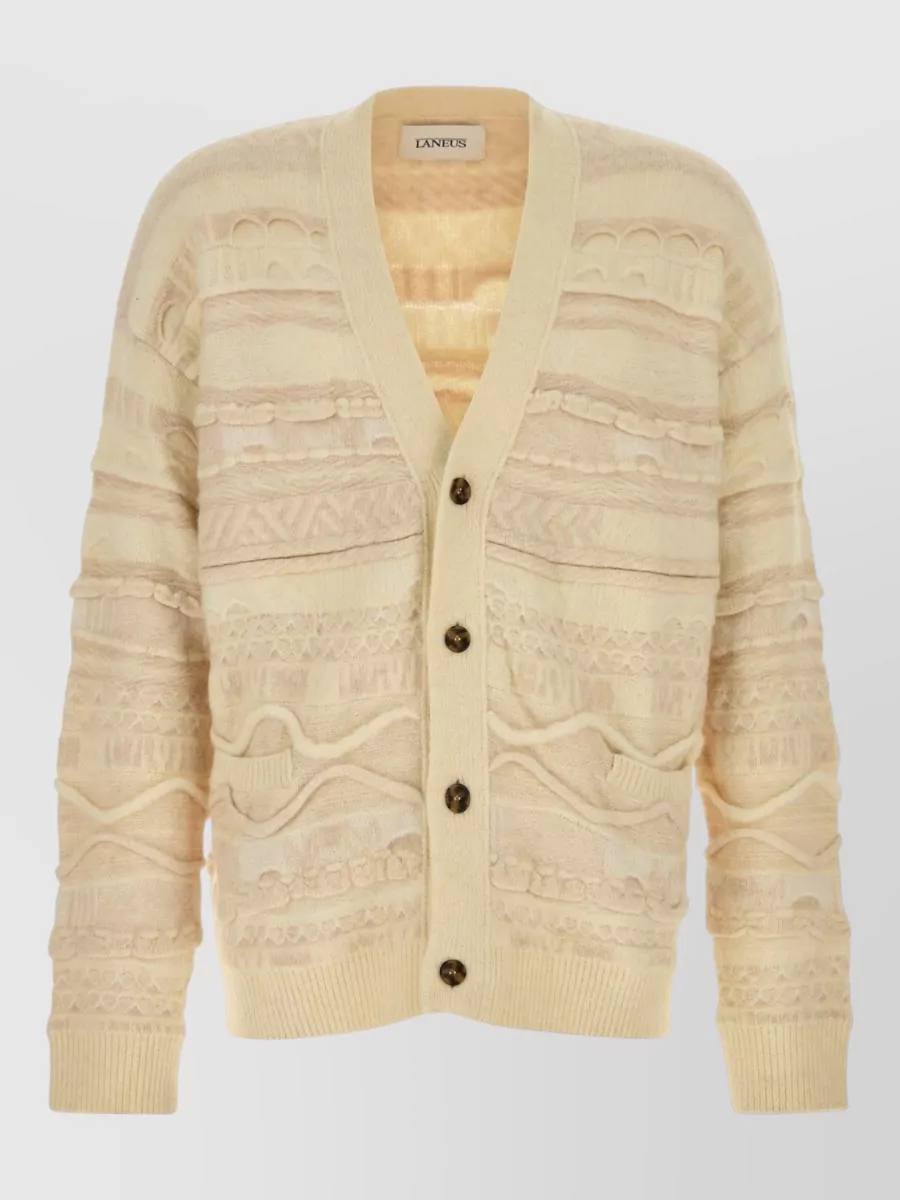 Laneus jacquard cardigan