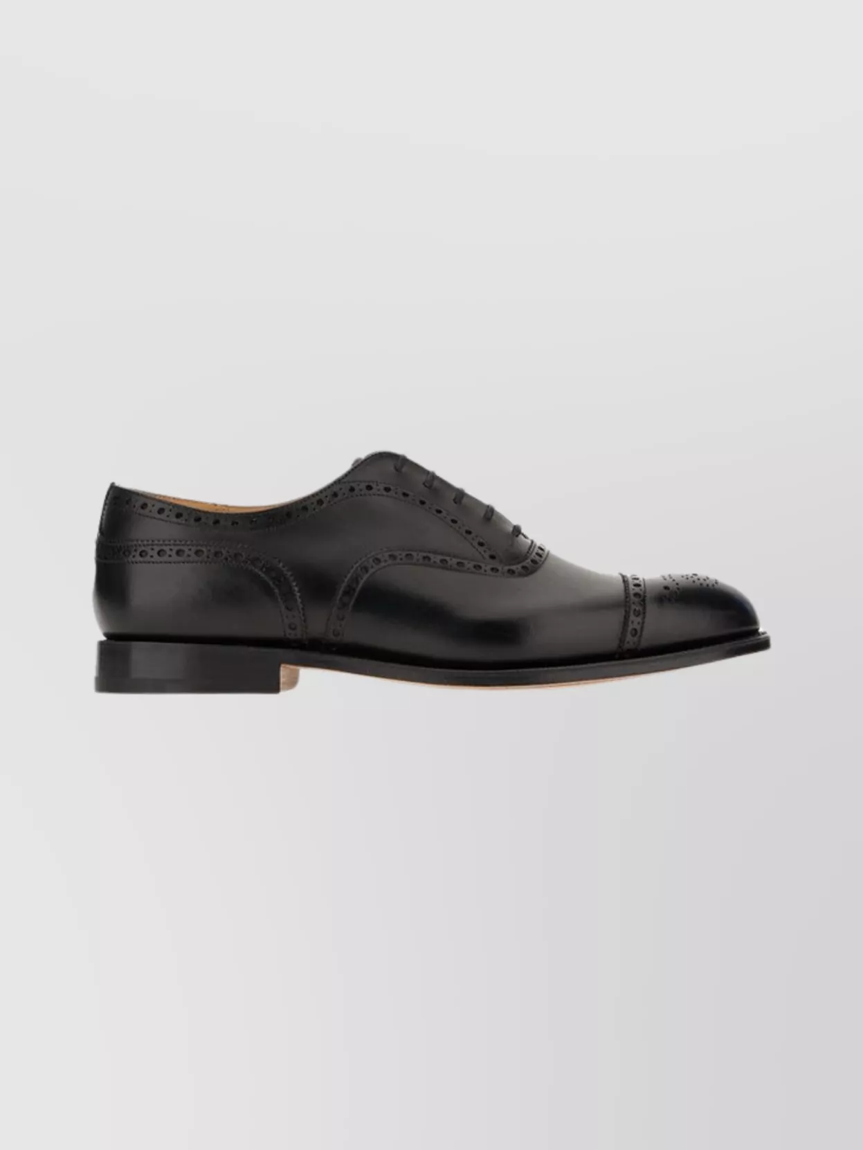 Church's Brogue Lace-Up Shoes Round Toe Design