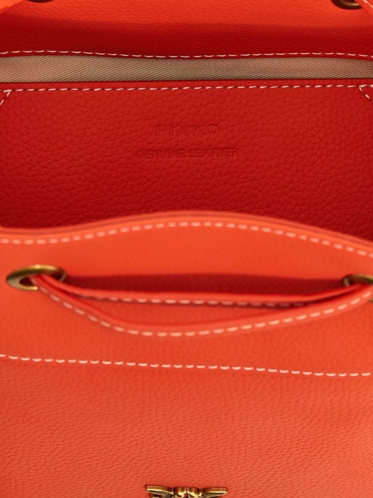 Pinko Textured Finish Bucket Bag With Adjustable Strap