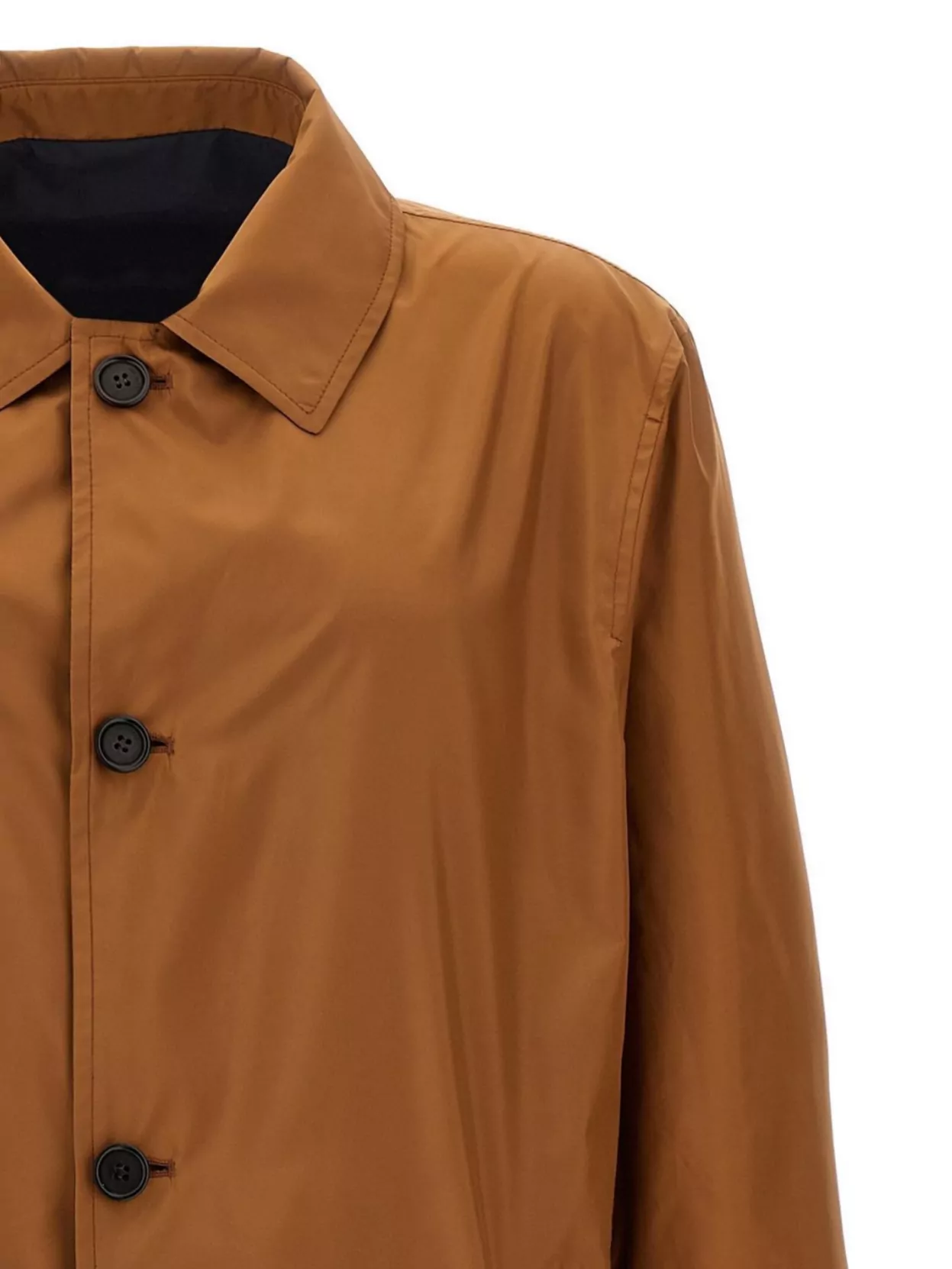 Pal Zileri Reversible Car Coat Front Pockets Long Sleeves