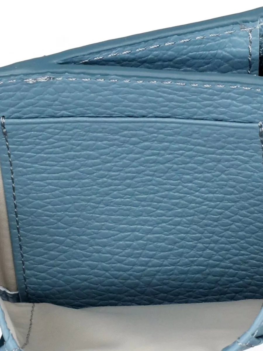 Coccinelle Foldable Leather Wallet Rear Zip Pocket