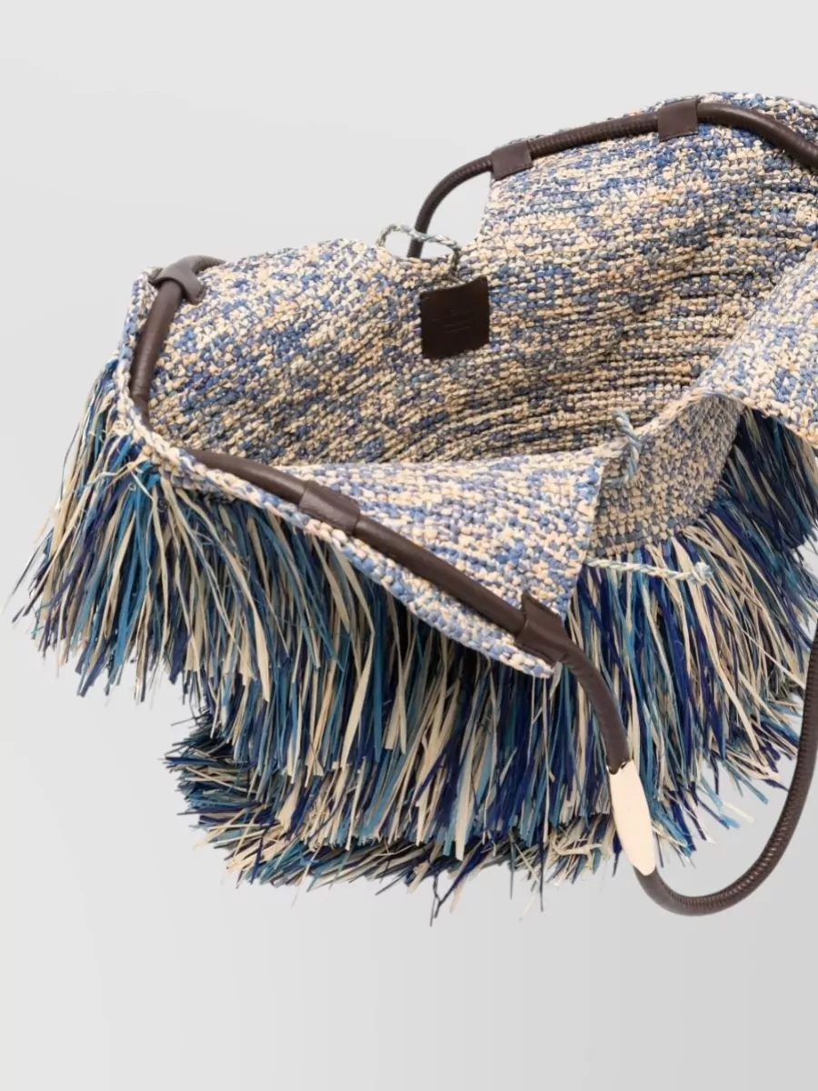 Zimmermann Raffia Fringed Medium Tote Bag