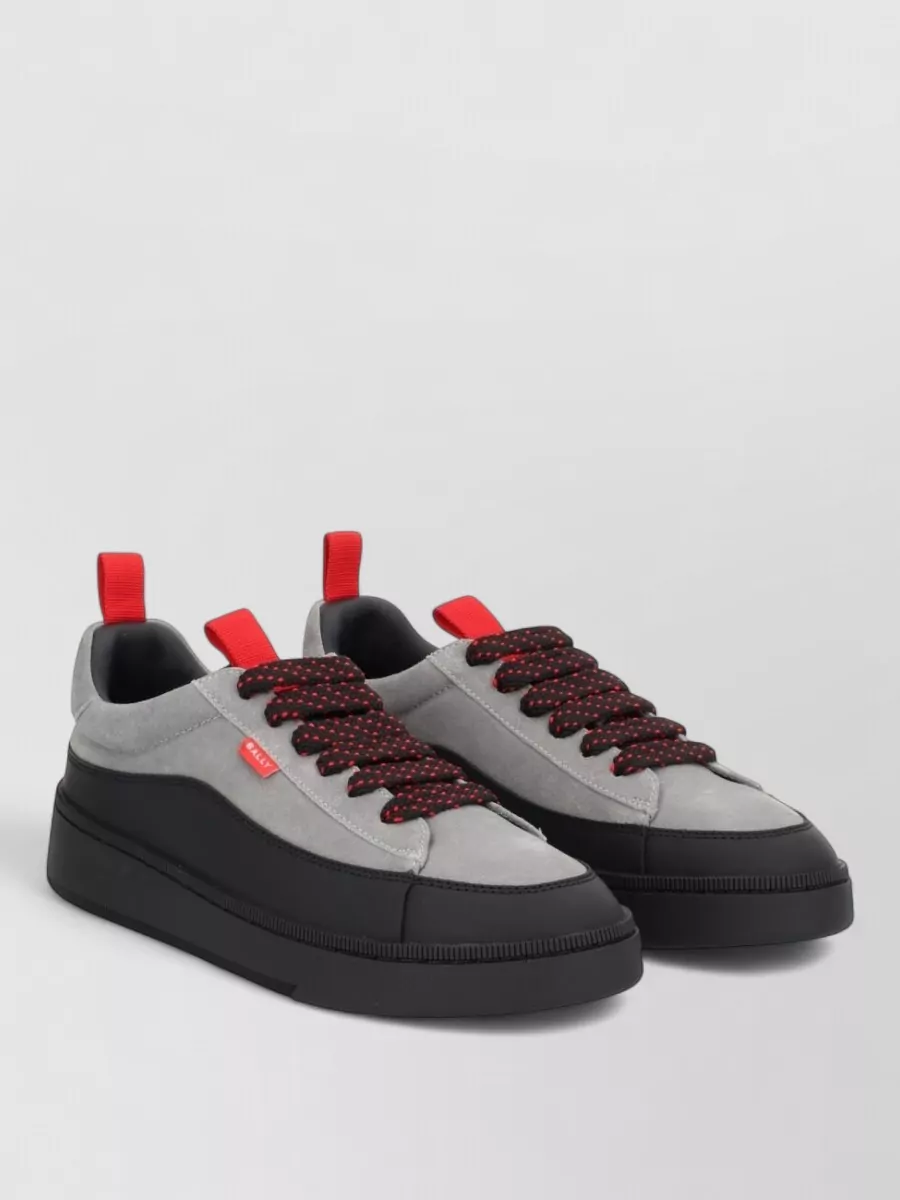 Bally Calf Leather Lace-Up Sneakers