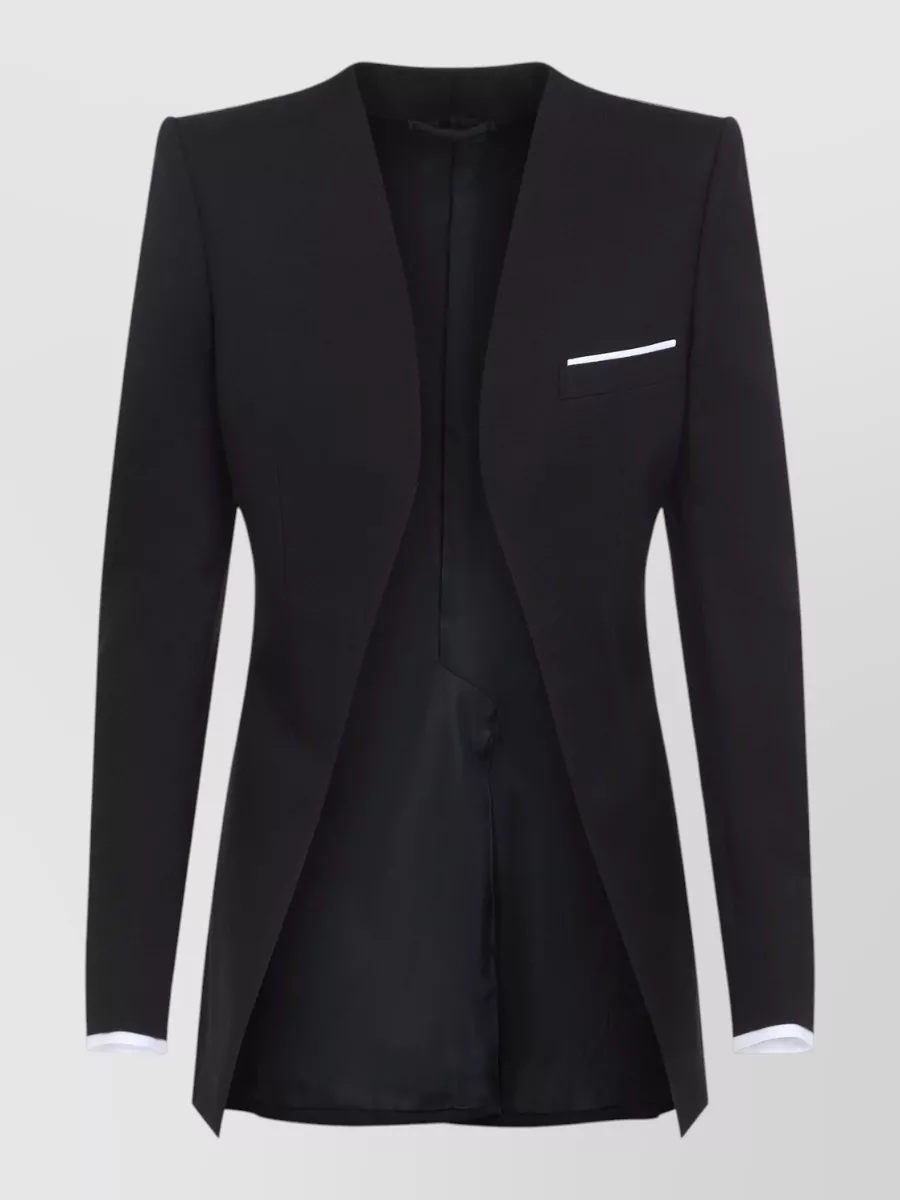Tom Ford Silk Wool Collarless Blazer