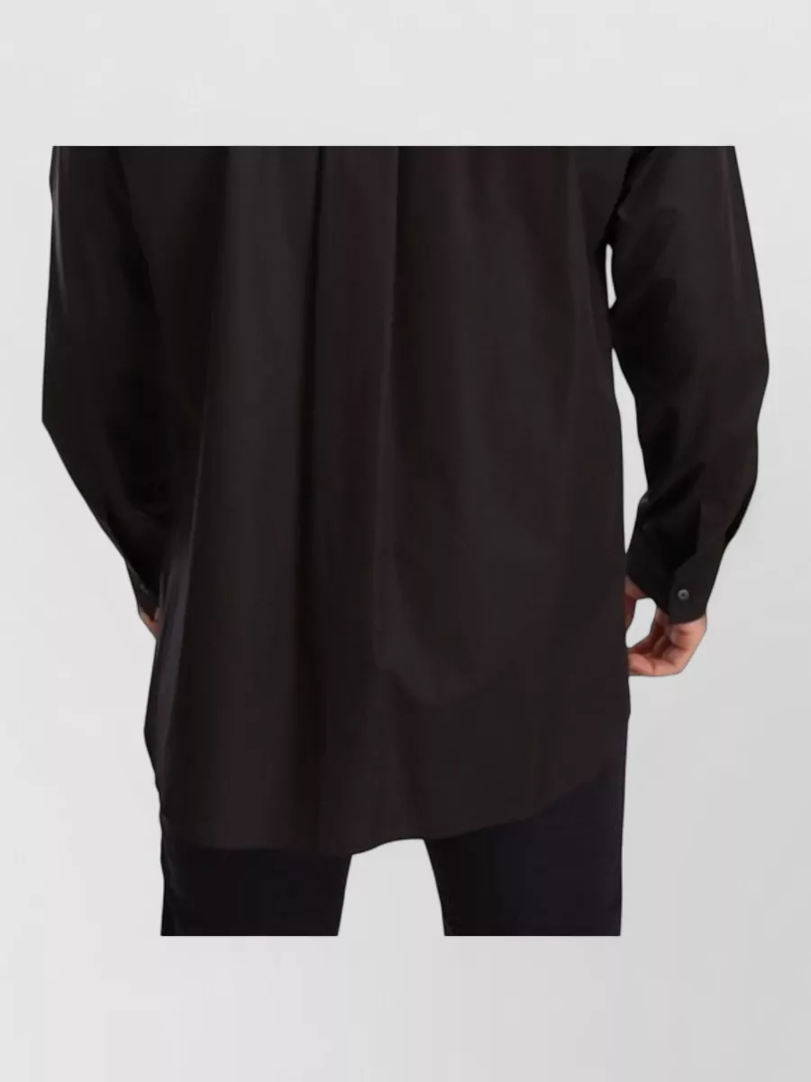 Dolce&Gabbana Cotton Relaxed-Fit Long-Sleeve Mandarin-Collar Shirt