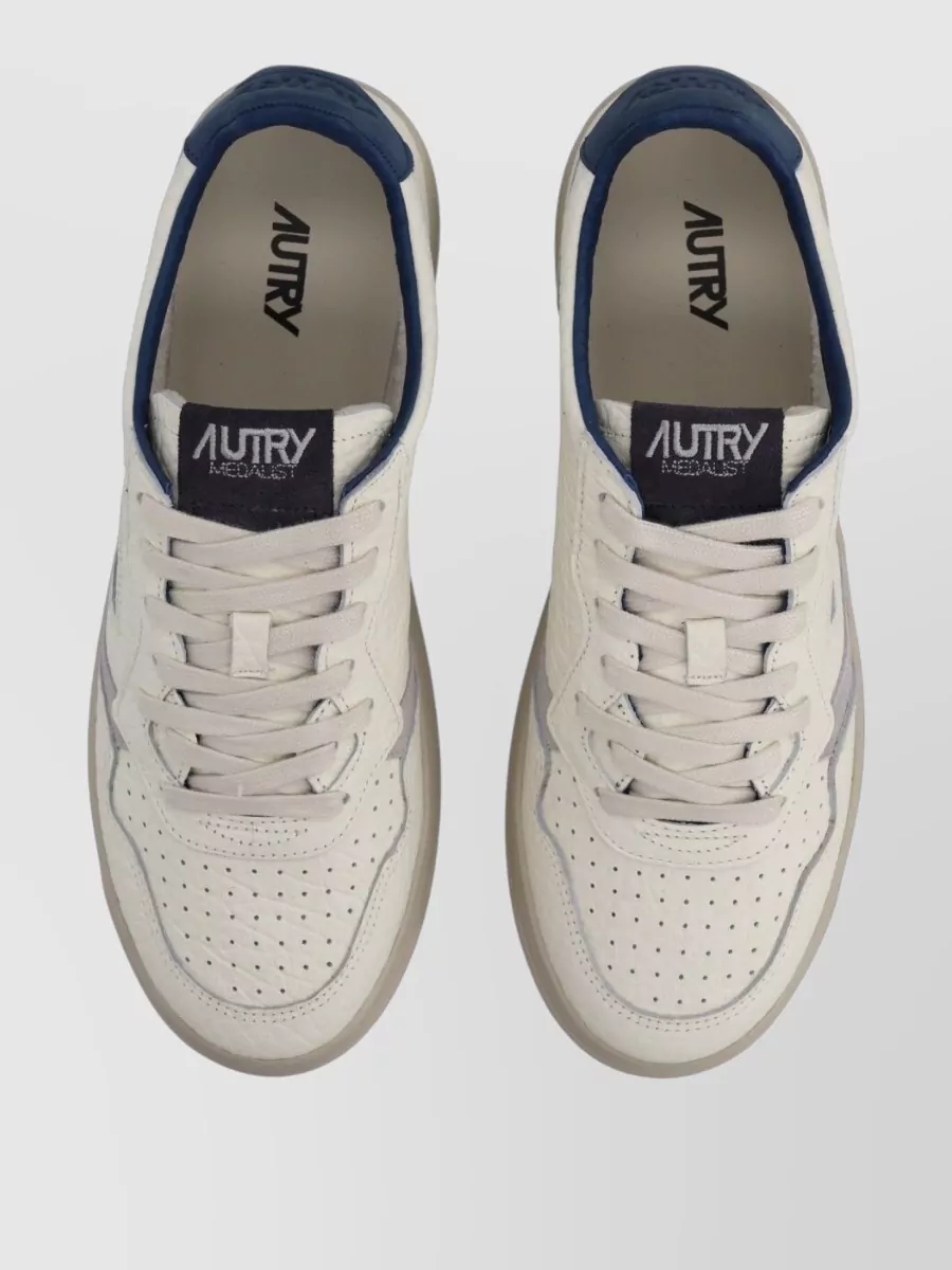 Autry Sneakers Contrast Heel Tab Perforated Toe Box