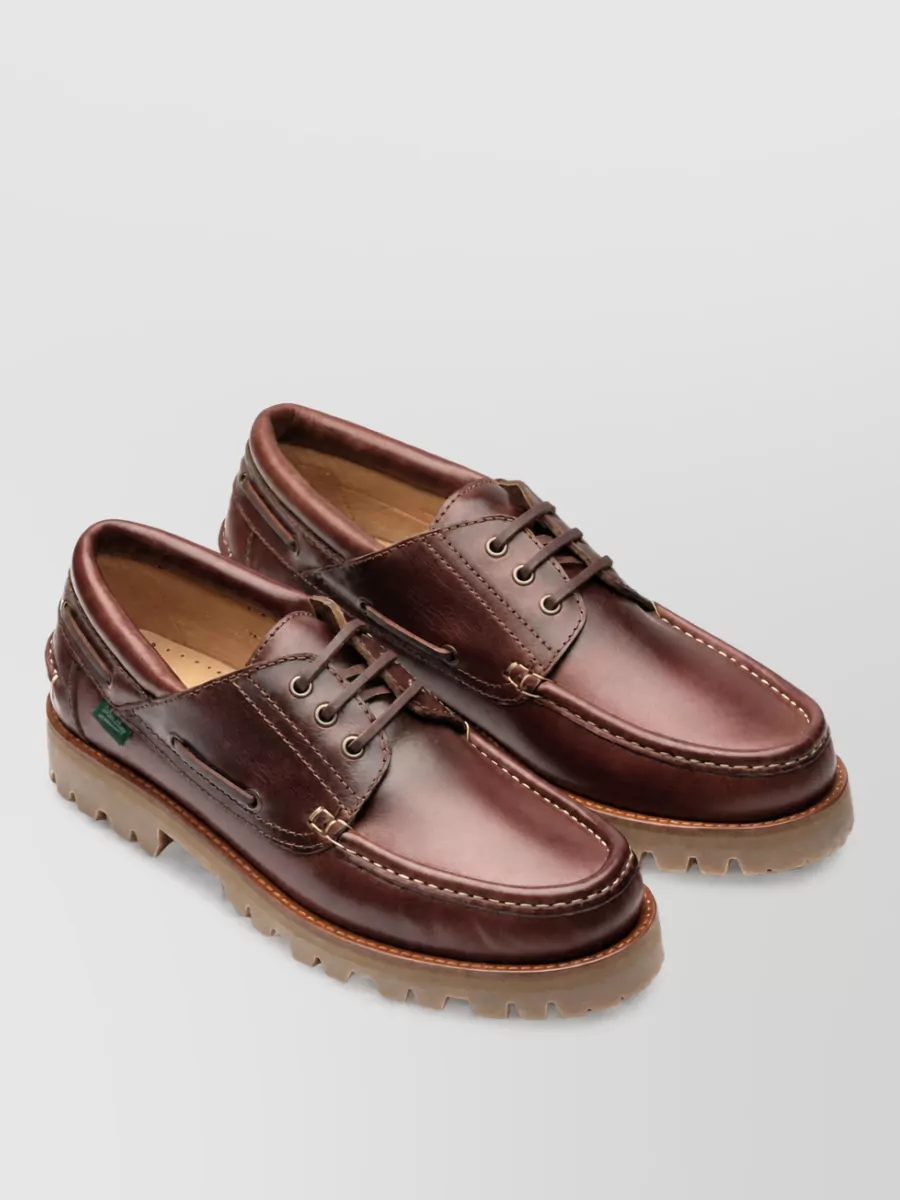Paraboot leather derby shoes
