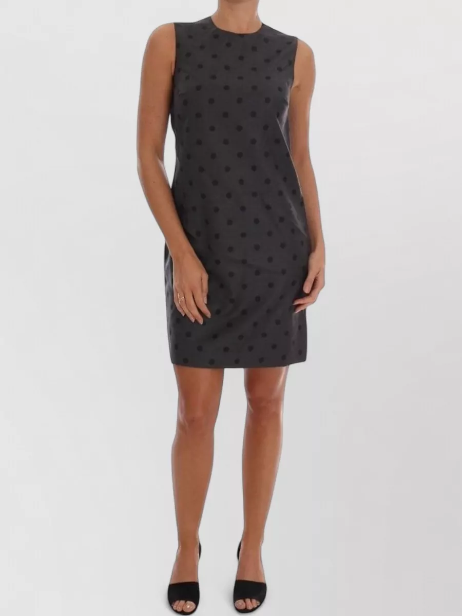 Dolce&Gabbana wool sleeveless polka-dot knee-length dress