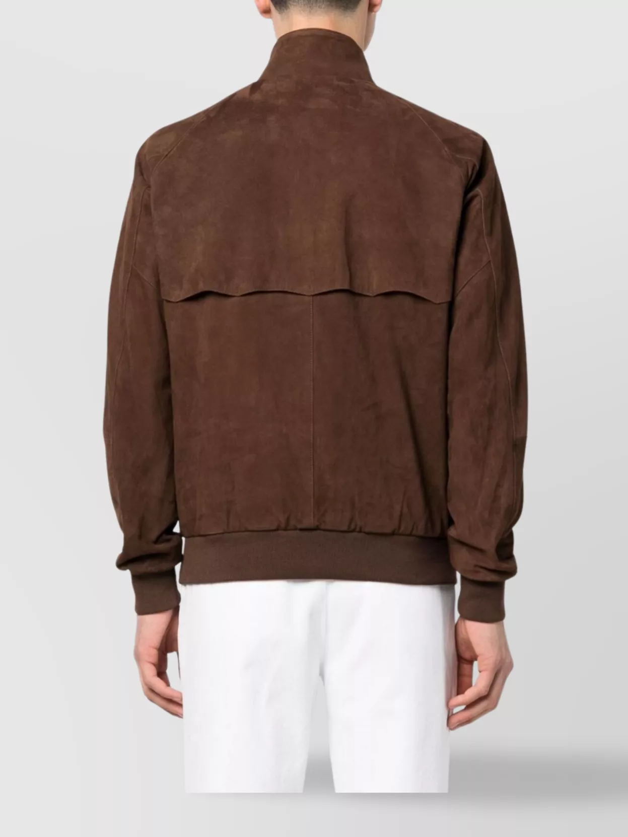 Baracuta Suede Bomber Jacket Side Pockets