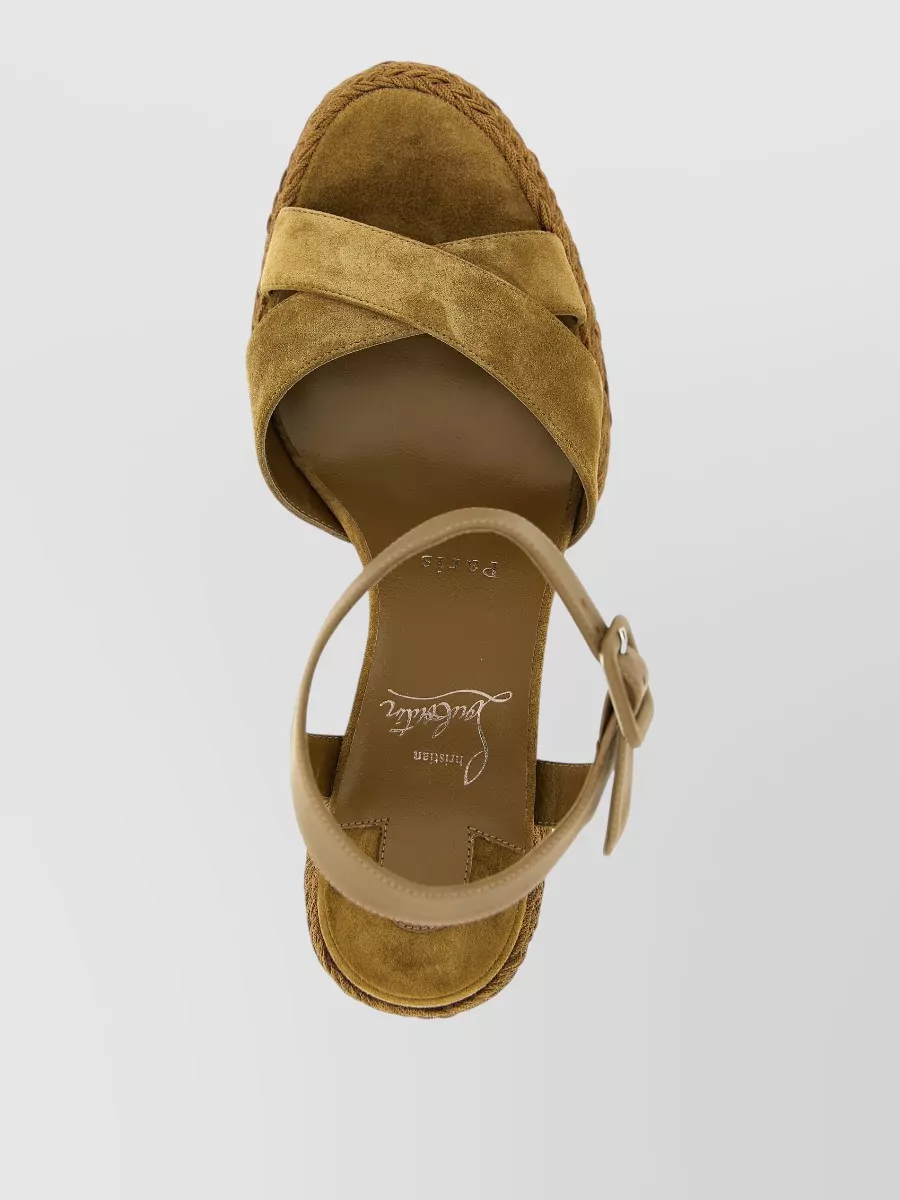 Christian Louboutin Leather Espadrille Sandals