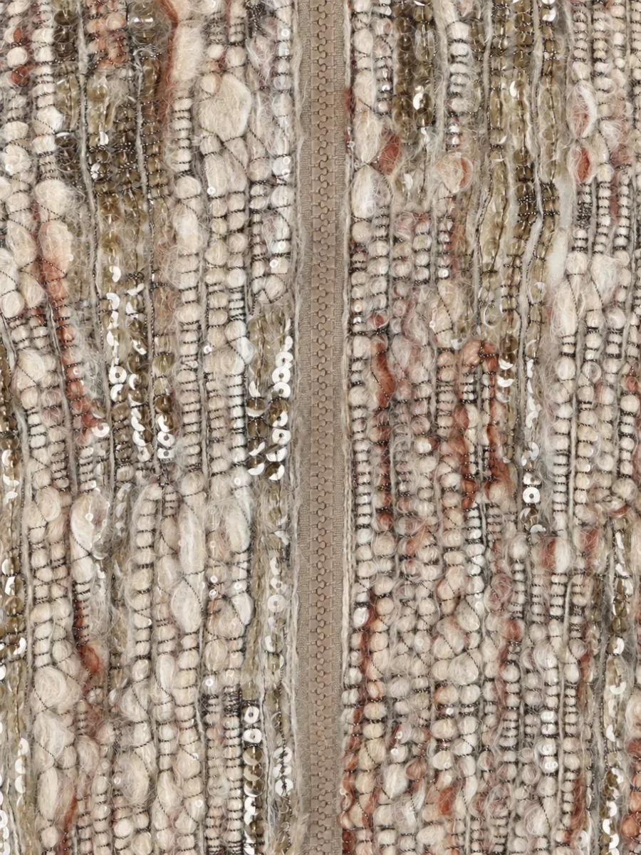 Brunello Cucinelli Mohair Embroidered Zip-Up Cropped Jacket
