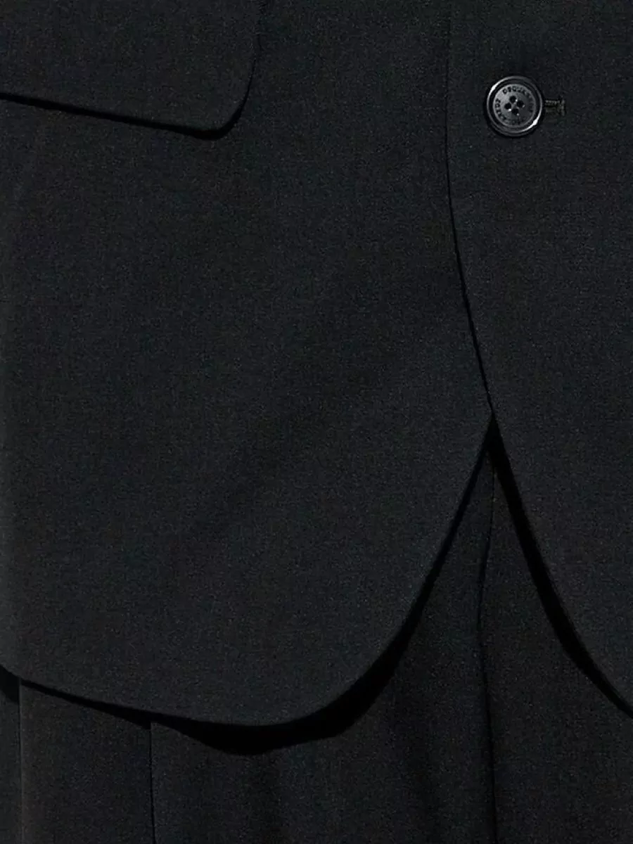 Dsquared2 Wool Single Breasted Coat