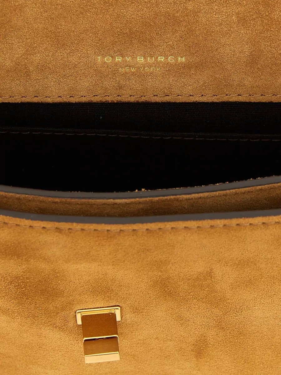 Tory Burch Kira Mini Suede Cross-Body Bag