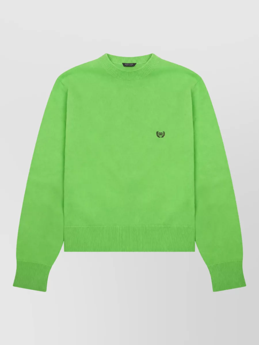Balenciaga Wool Logo-Print Sweatshirt