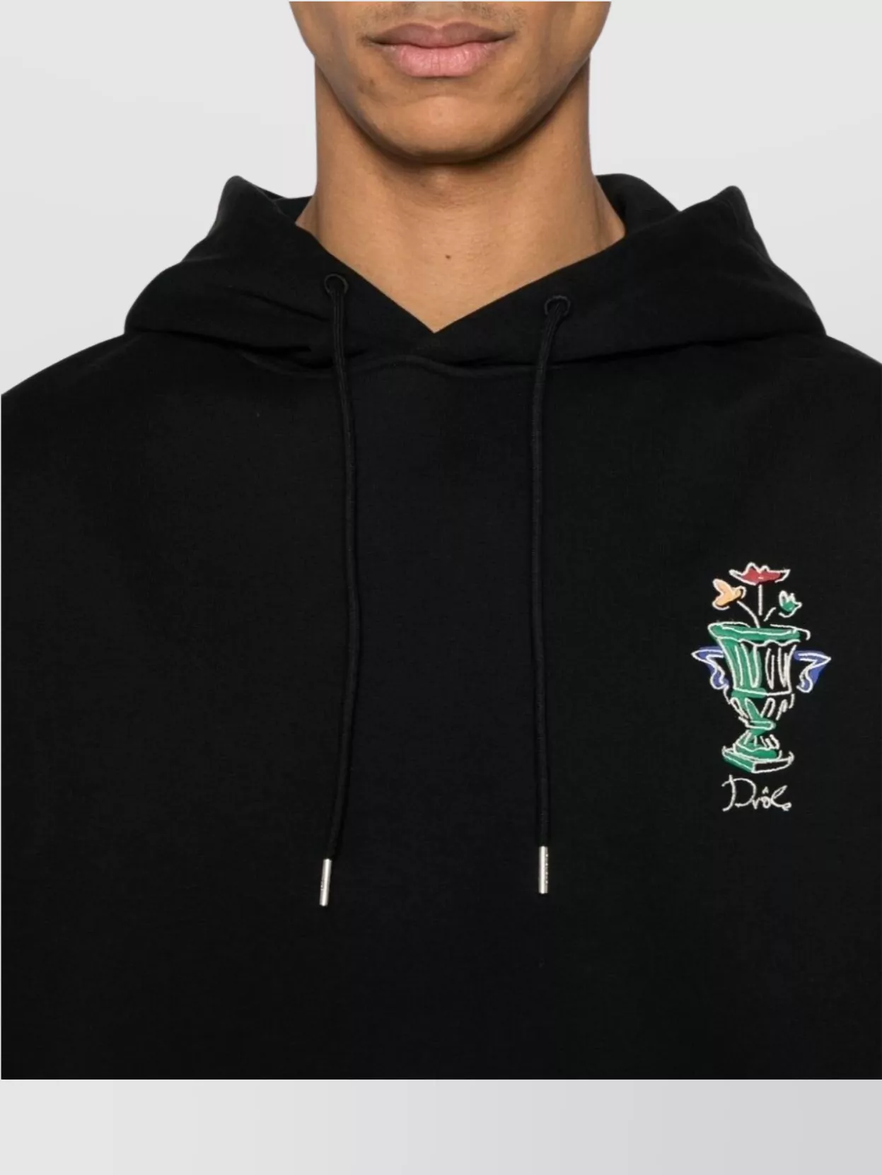Drôle De Monsieur Hooded Sweatshirt With Drawstring And Pouch