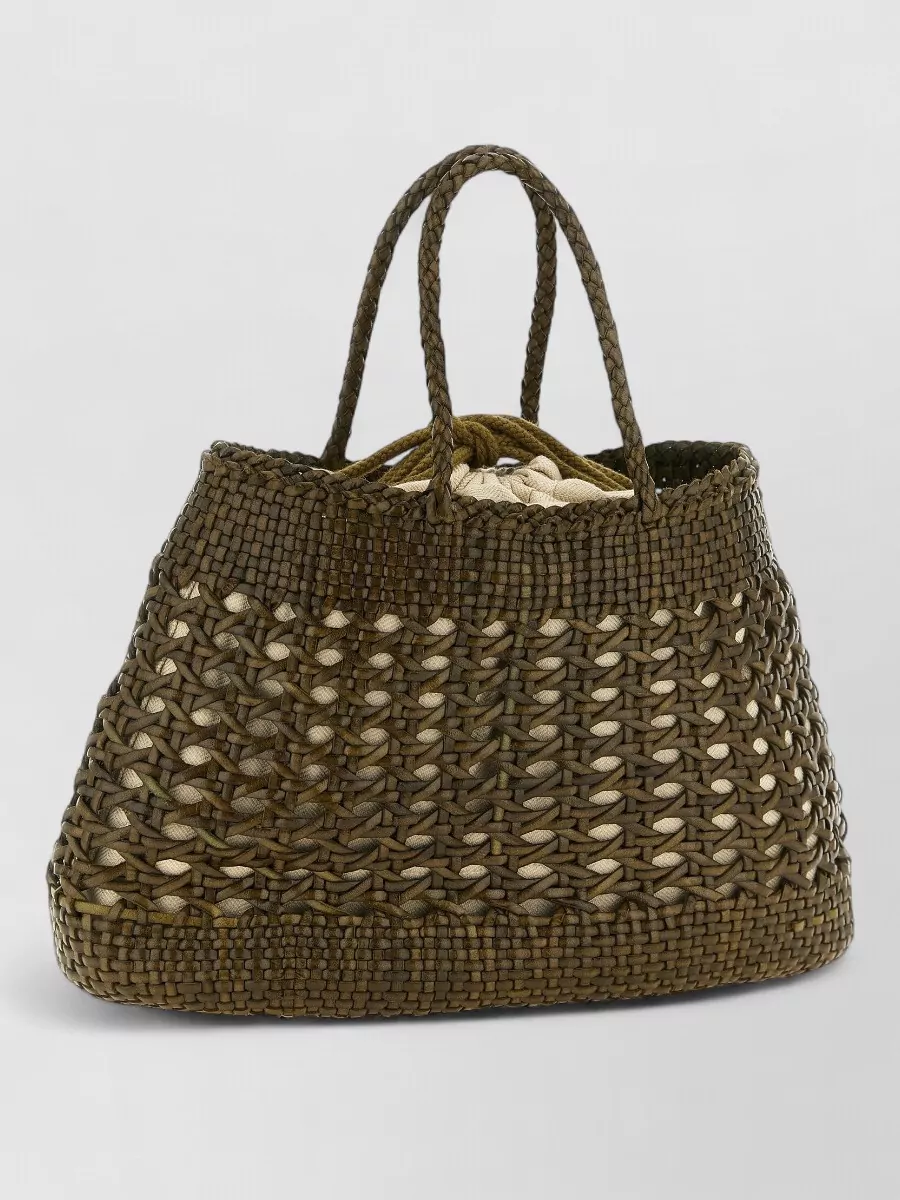 Dragon Diffusion Hand-Woven Leather Tote Bag