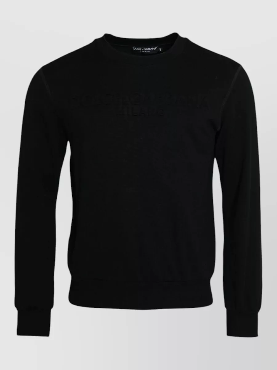 Dolce&Gabbana Cotton long-sleeve sweatshirt