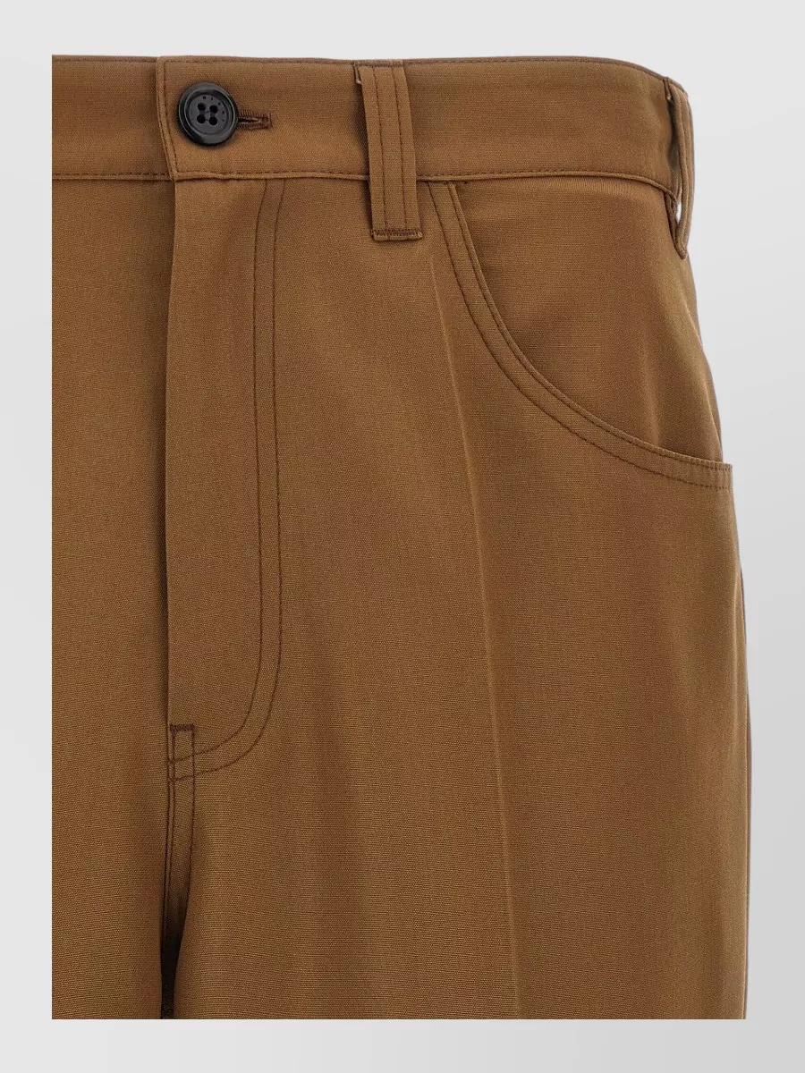 Marni Wool-blend straight-leg trousers