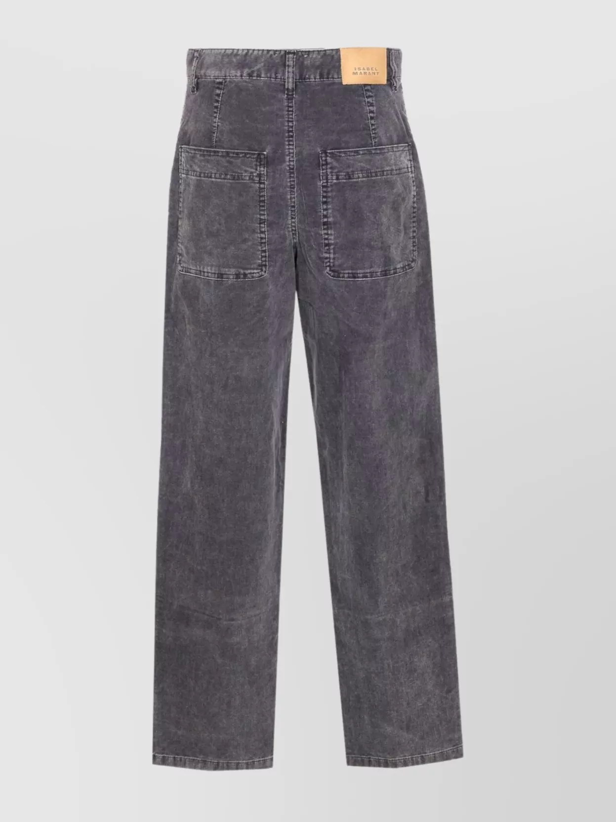 Isabel Marant Étoile Vintage Onyta Corduroy Trousers Pockets In Black