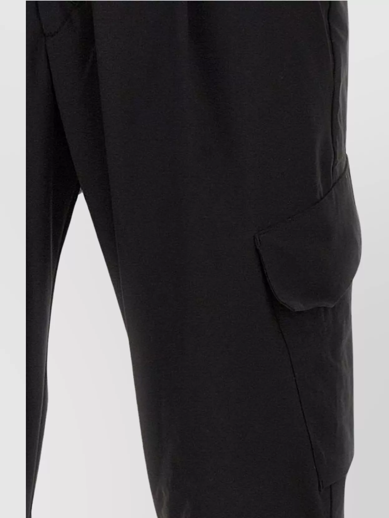 Shop Herno Cargo Style Trousers In Stretch Fabric