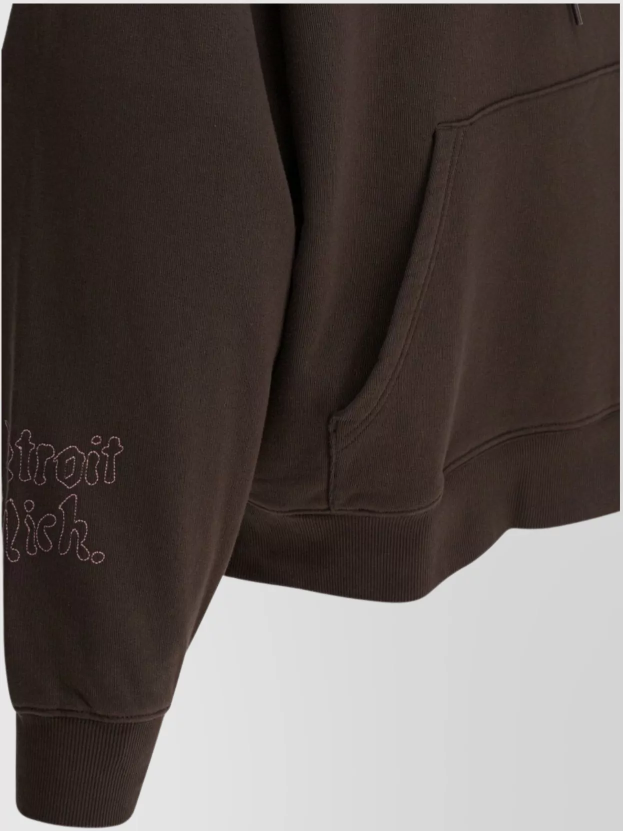 Carhartt Hooded Sweatshirt With Graphic Print And Pocket In Brown