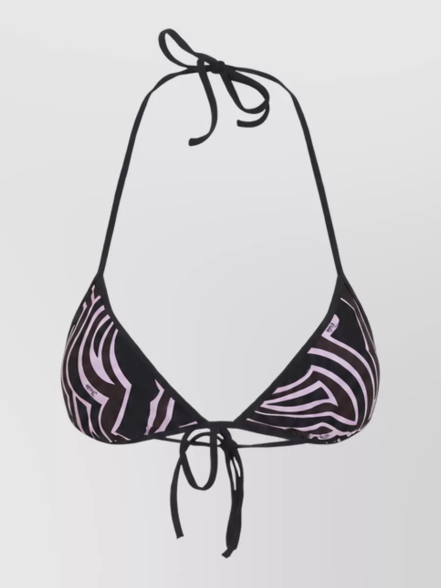 Pucci printed halterneck triangle bikini top