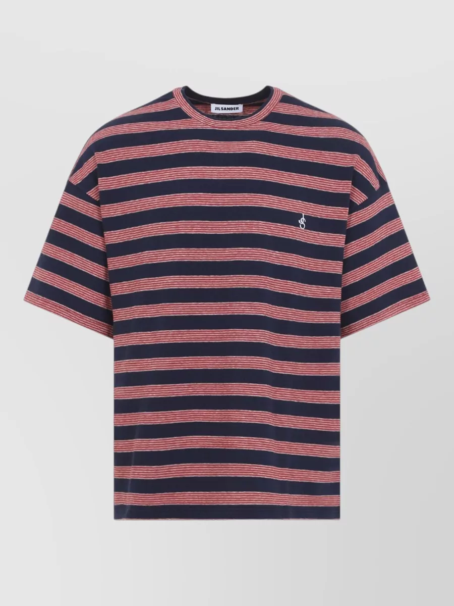 Jil Sander striped cotton relaxed-fit t-shirt