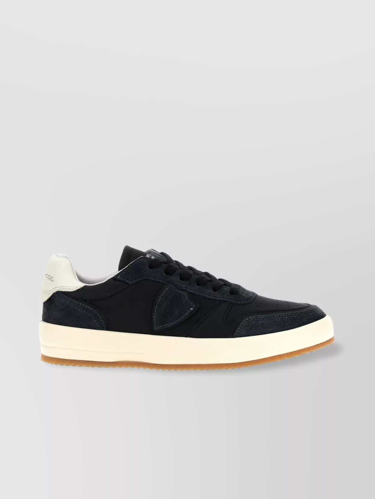 Philippe Model Sneakers With Suede Accents And Rubber Sole