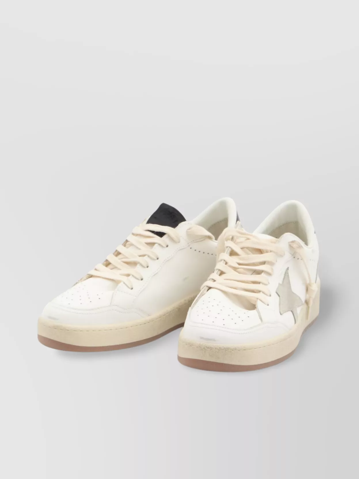 Golden Goose Sneakers Distressed Leather Suede Star