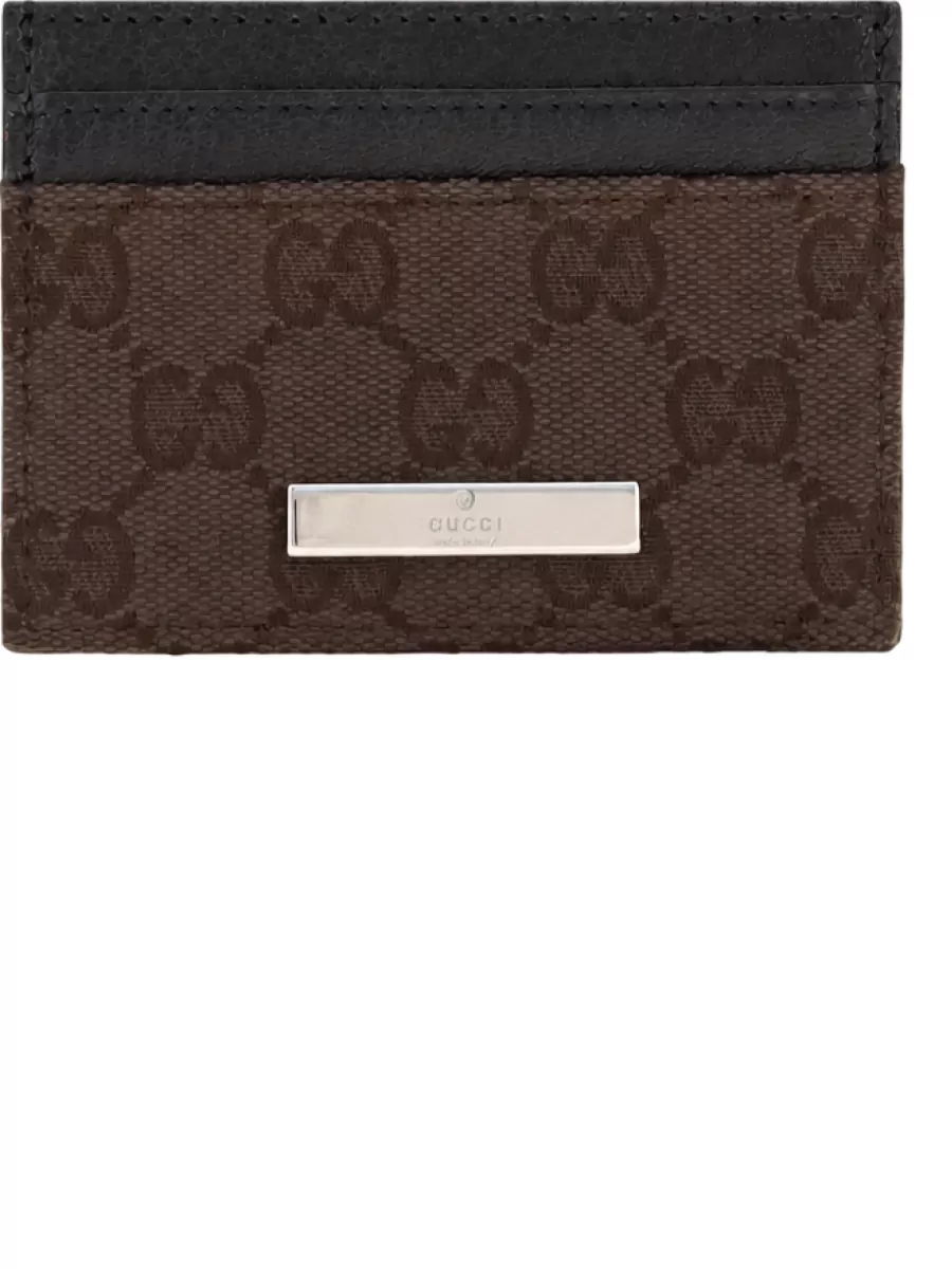 Gucci fabric card holder