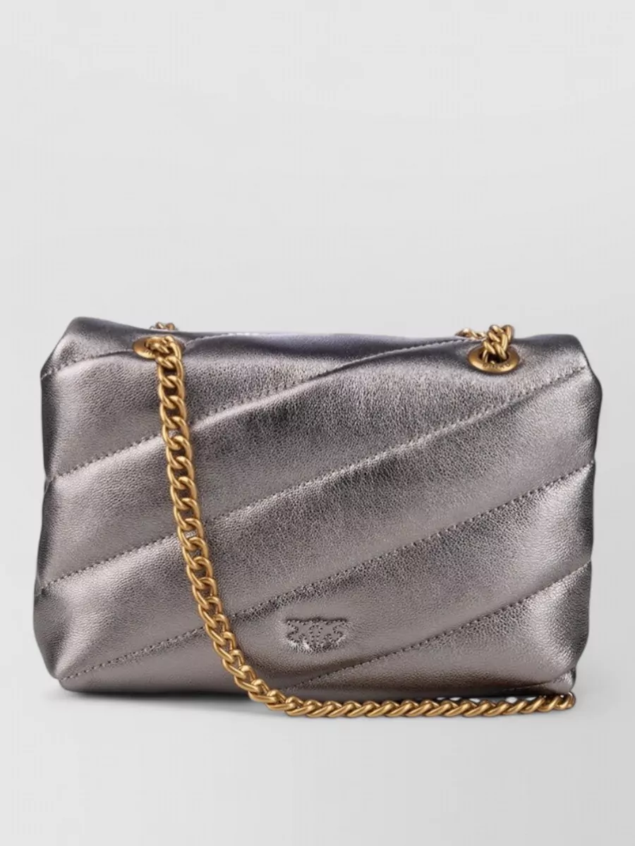 Pinko Love Bag Puff Baby Leather Shoulder Bag
