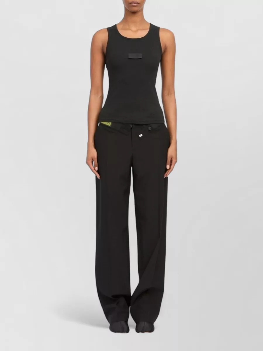 Mm6 Maison Margiela Ribbed Cotton Tank Bodysuit