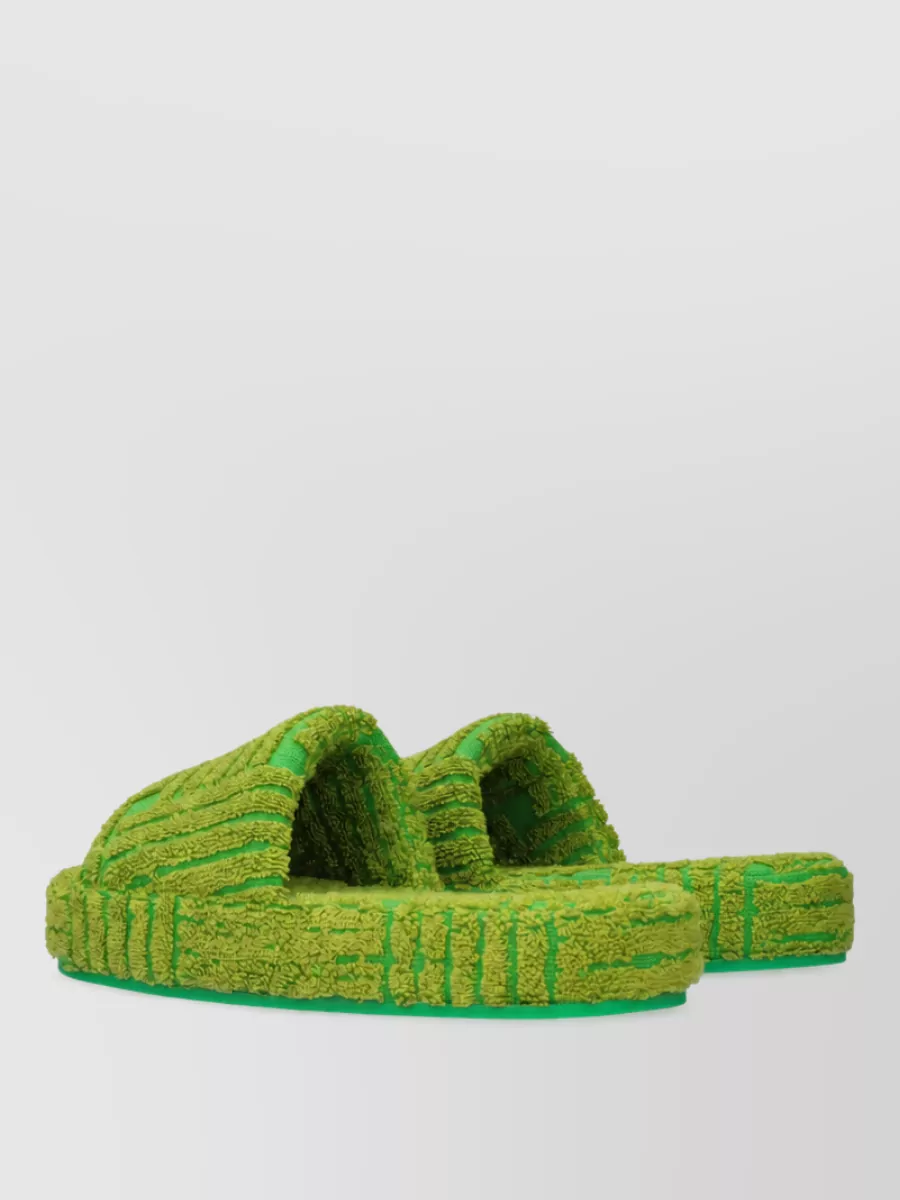 Bottega Veneta Cotton Platform Slippers